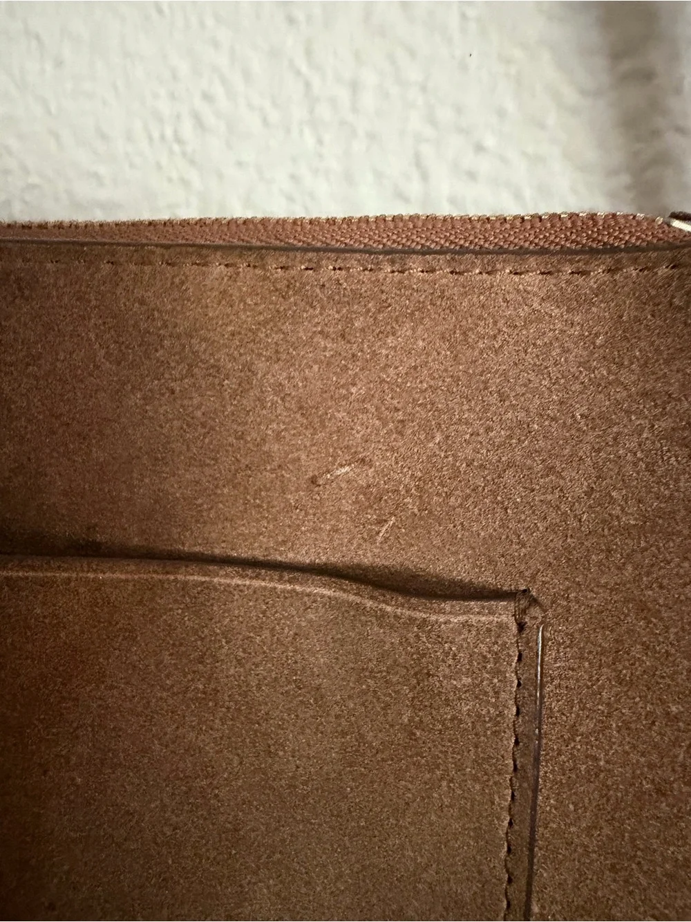 Tory Burch Piper Suede Saddle Bag Crossbody Brown